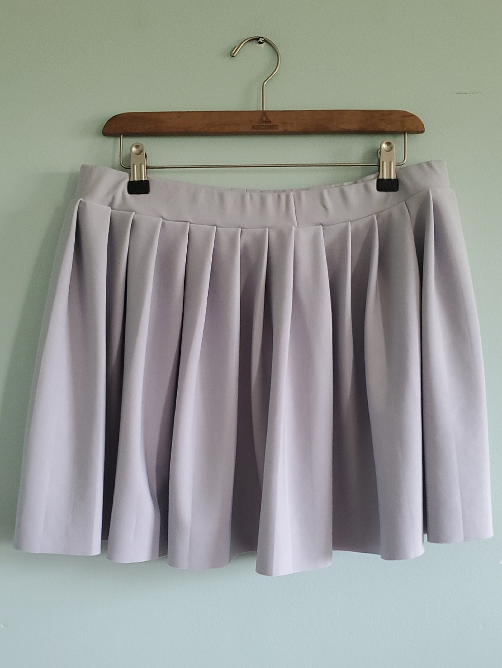 Women's Grey Pleated Skater Skirt